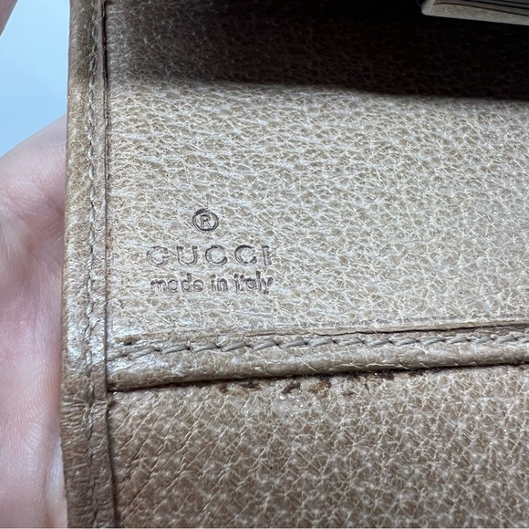 Gucci Wallet - Long Trifold in Tan Leather - Picture 8 of 16